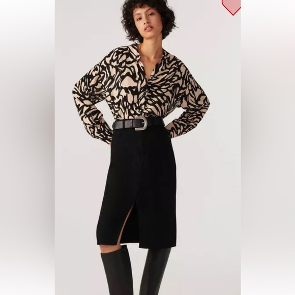 NEW BA&SH gala shirt size M jungle print - Picture 4 of 13